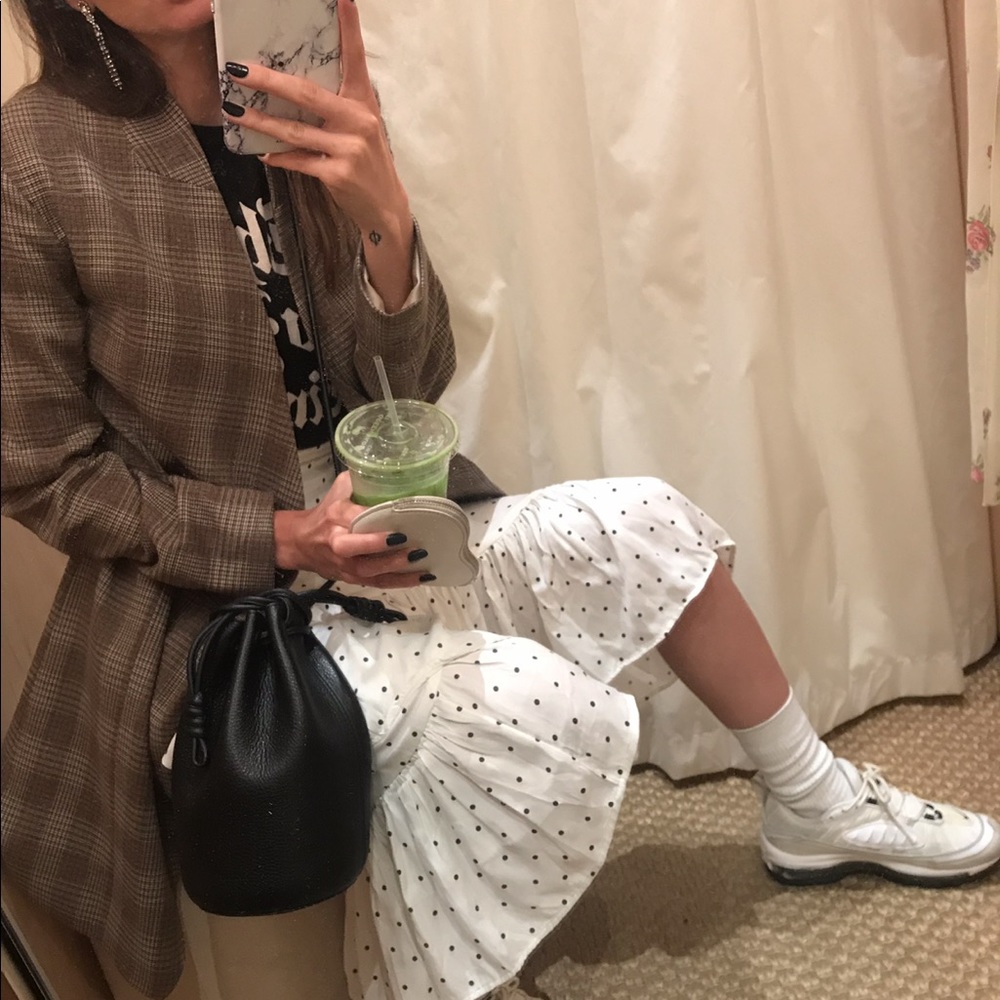 Callipygian by Opening Ceremony long plaid blazer